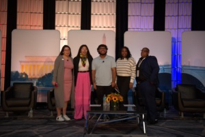 Members of the youth advocacy panel focused on behavioral health access and challenges at the NAMD 2023 Fall Conference.